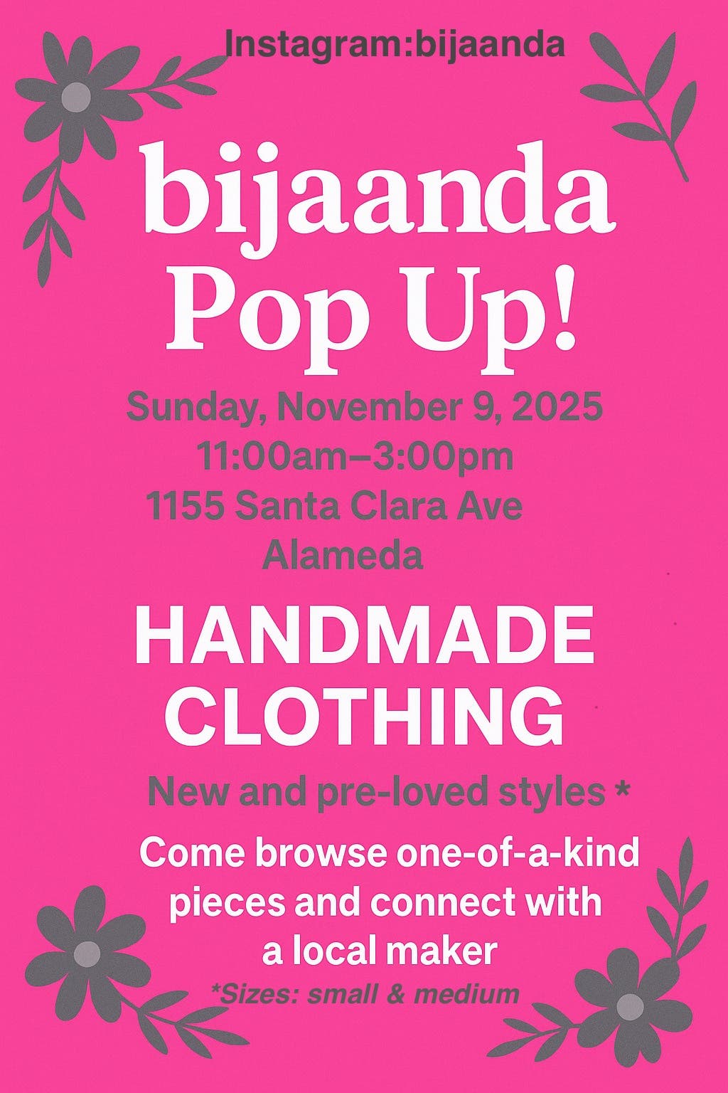 “bijaanda” Clothing Pop Up