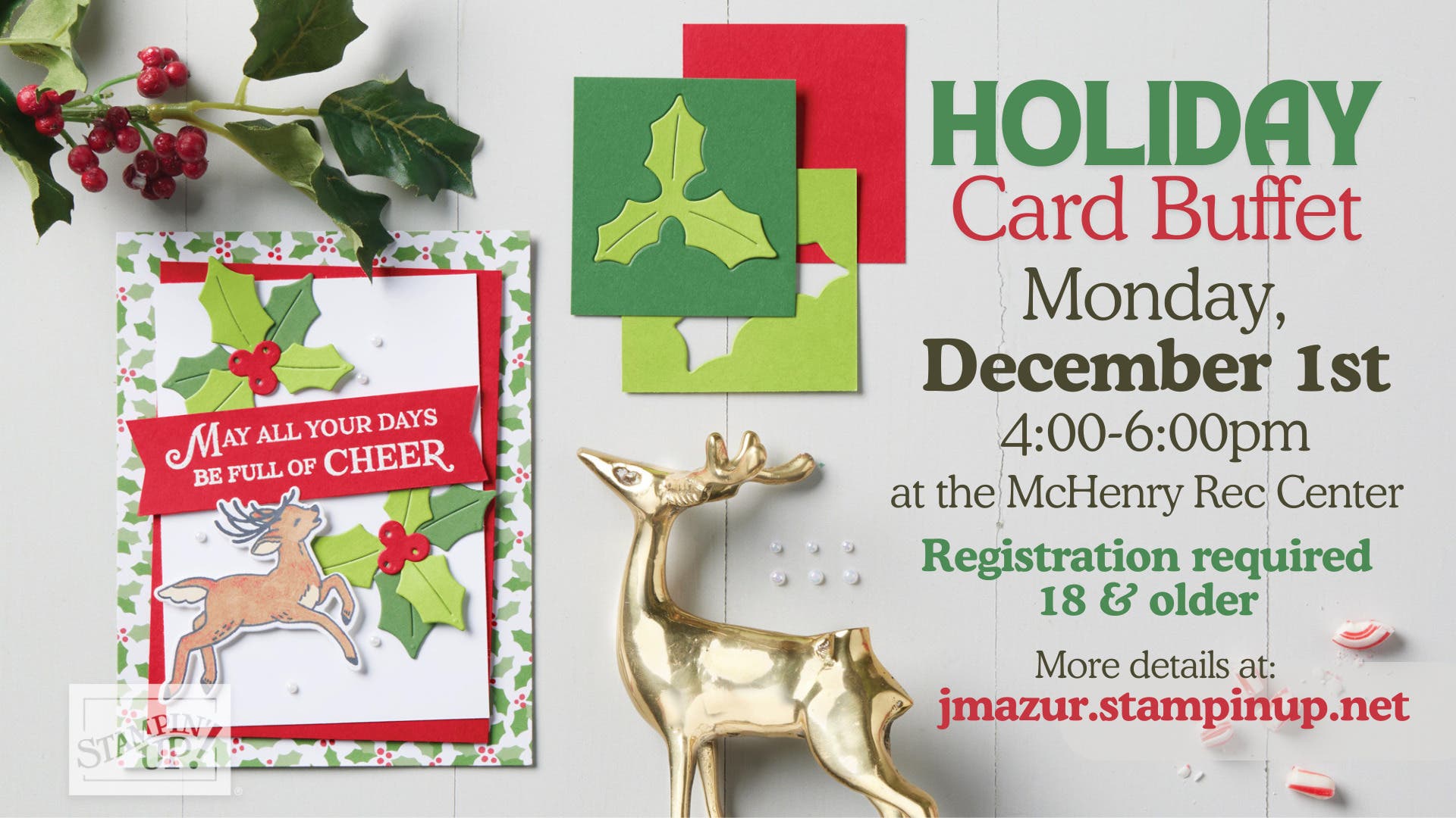 Holiday Card Buffet Cardmaking Class