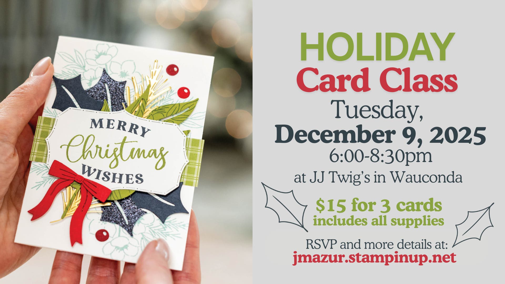 Holiday Cardmaking Class