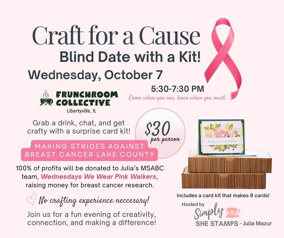 Craft for a Cause - Blind Date with a Card Kit