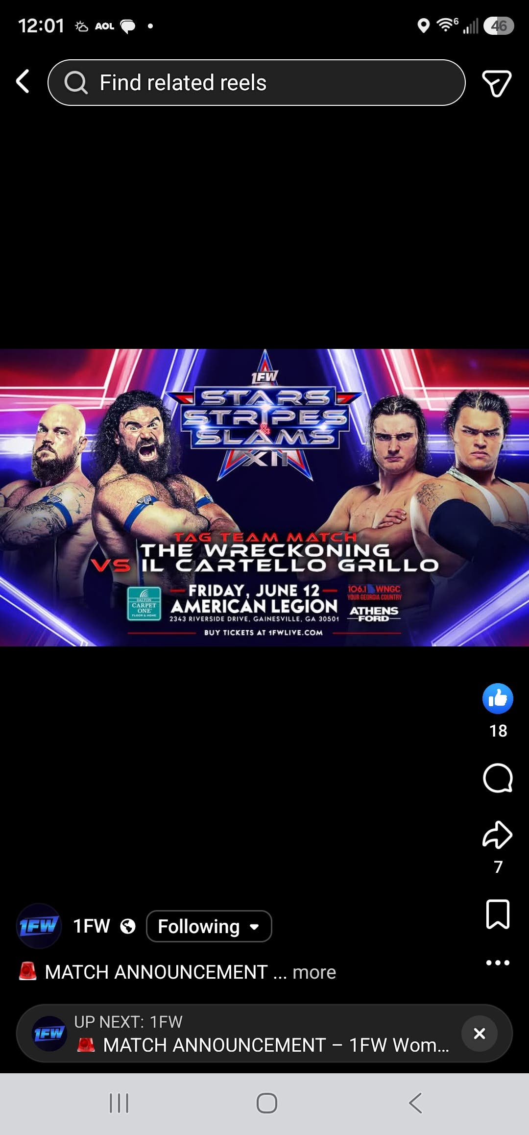 1fw Stars Stripes & Slams XIII