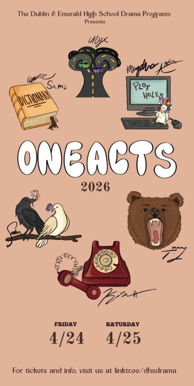 6 student directed plays. 1 mega event.  