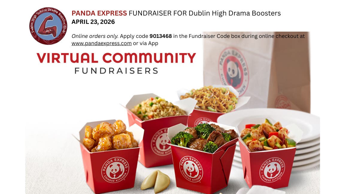 Have Panda Express on Monday April 23 and support the arts!