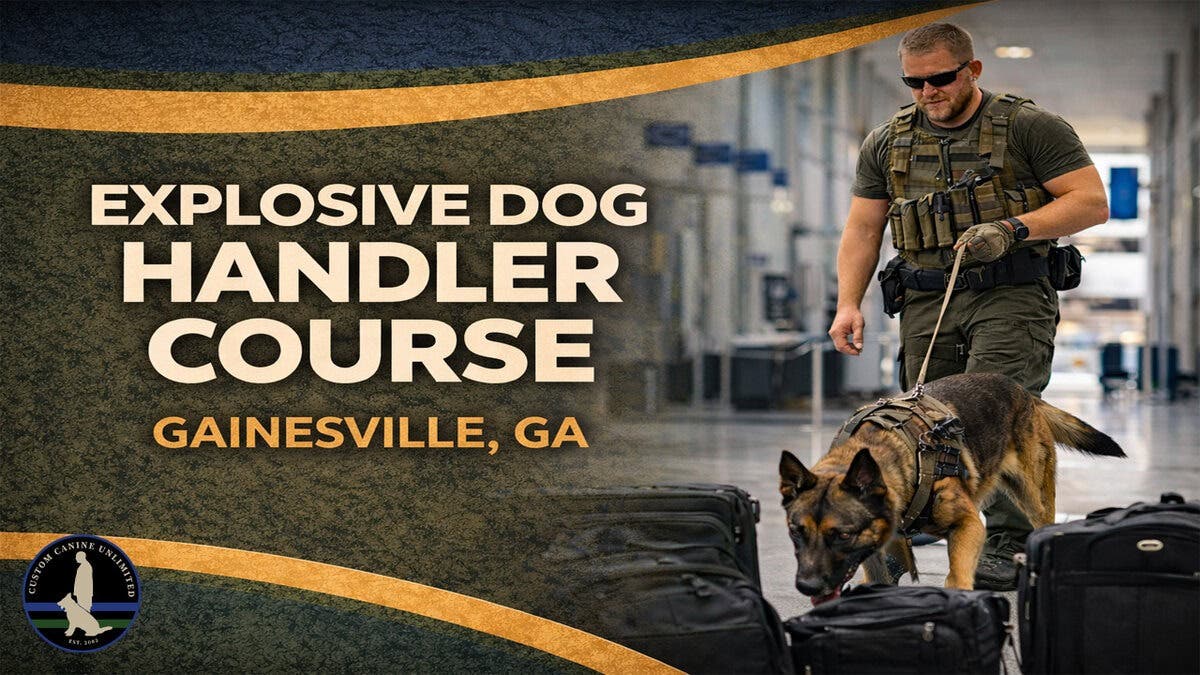 Explosive Detection Dog Handler Course Scheduled for April 27 in Gainesville
