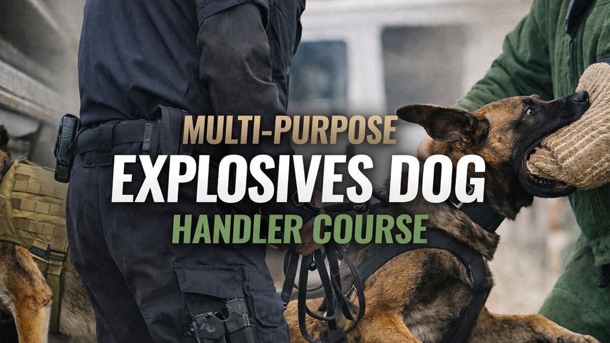 **Multi-Purpose Explosives K9 Handler Course Scheduled for June 8 in Gainesville**