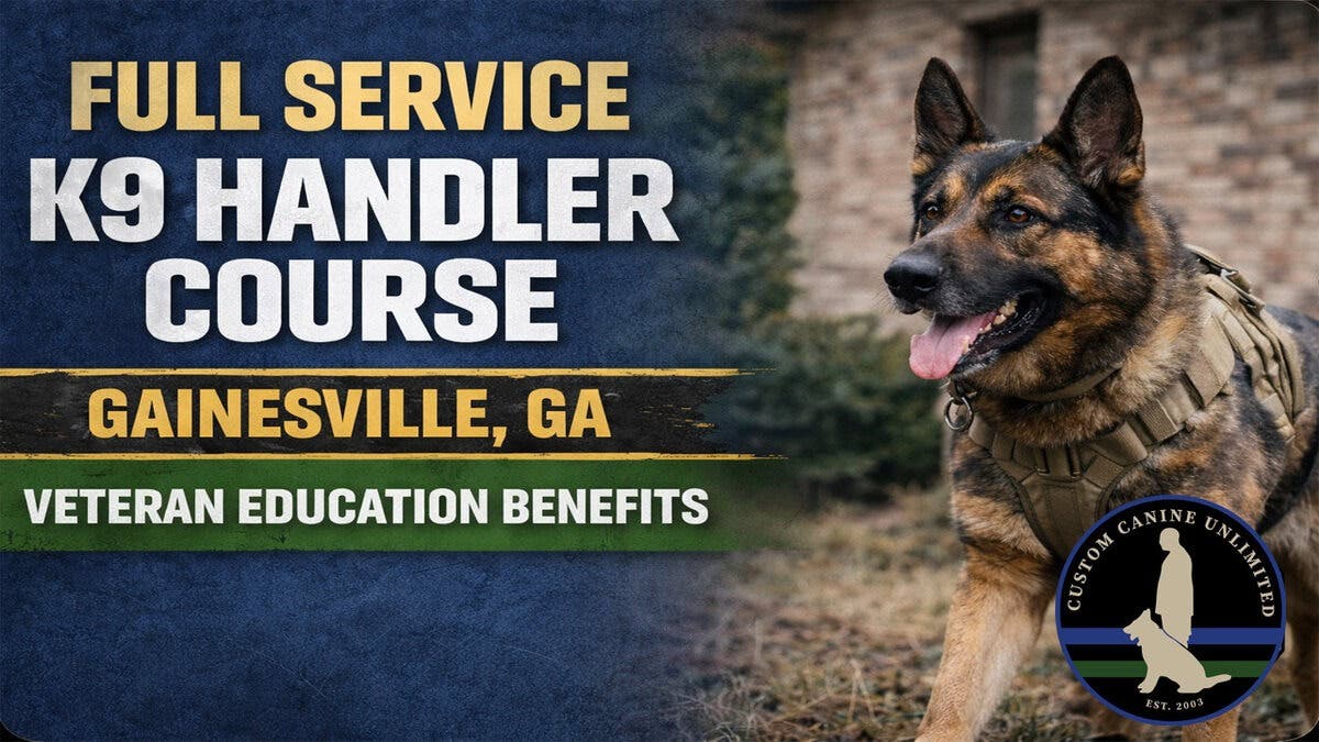 Full Service K9 Handler Course | October 12, 2026