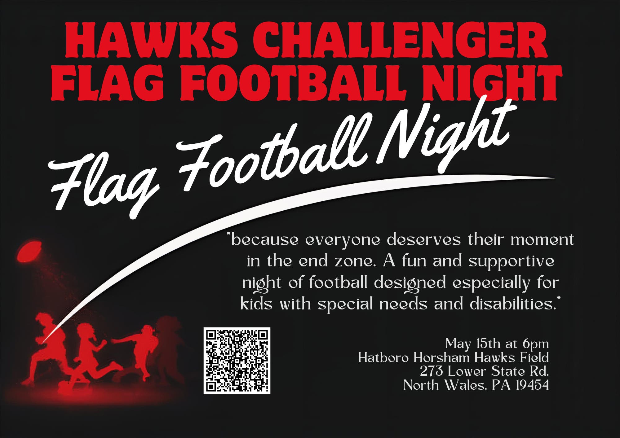 Hawks Challenger Flag Football Night