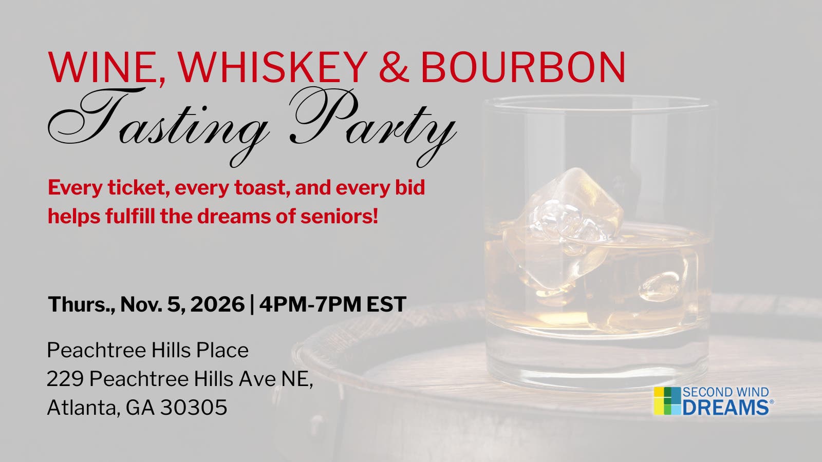 Wine, Whiskey & Bourbon Tasting Party