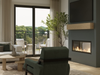 Cathartes announces Rivelle, a 43-unit luxury condominium community featuring chic interior designs, garage parking and panoramic views of the Cochecho River. Units are now for sale. Pictured is a rendering of a living room inside Rivelle.
