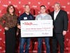 Pictured from left is The Nash Director of Communications & Charity Christine Latino, Lancer Athletic Alumni Vice President Tim Tsetsilas, Treasurer Chris Tutt and The Nash Vice President of Marketing Tim Schipper.