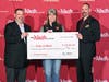 Pictured is The Nash Chief Financial Officer Jamie Sanko, Girls at Work Operations Manager Cydney Dodge and The Nash Director of Security Robert Page.