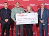 Pictured is The Nash Assistant General Manager Aaron Feinberg, Millstone Wildlife Center Operations Director Michael Greenberg, Executive Director Frannie Greenberg and The Nash General Manager Eric Althaus.  