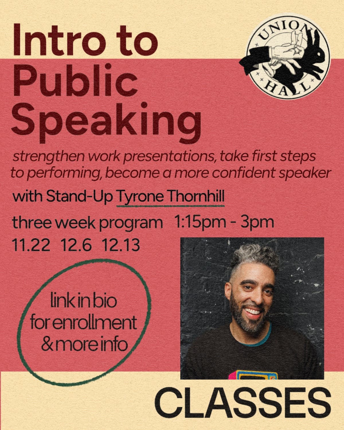 (CLASS) Intro to Public Speaking with Tyrone Thornhill