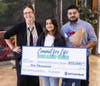 A proud moment for Keya and her family as hard work, service and compassion are recognized with a $10,000 Commit for Life scholarship.