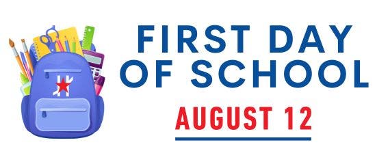 First Day of School 2026-2027