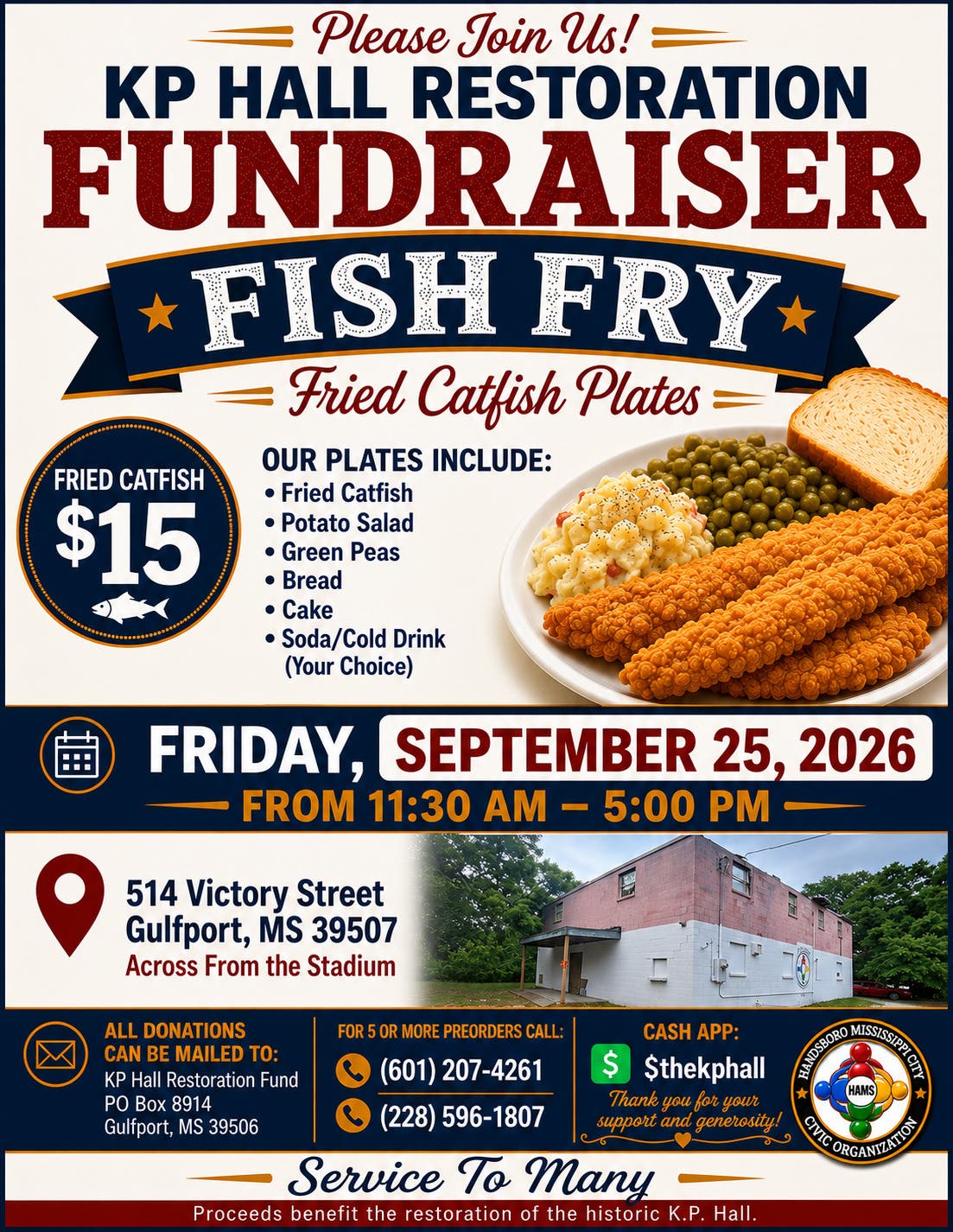 The KP HAll RESTORATION FUNDRAISER