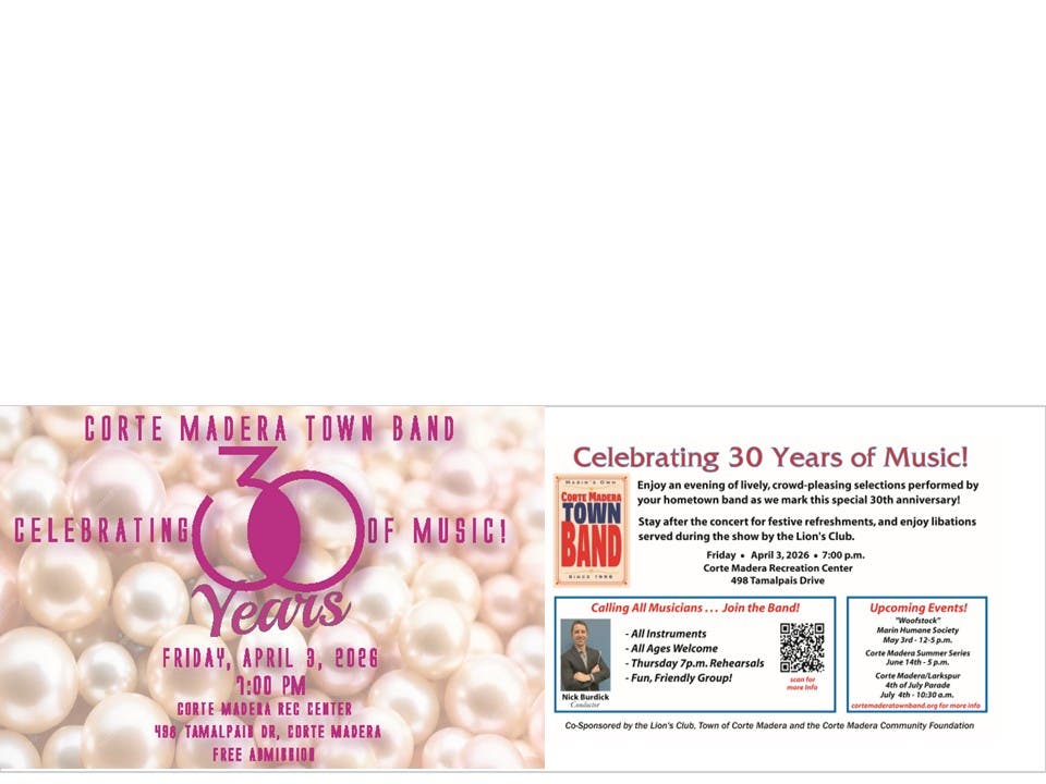 Corte Madera Town Band 30th Anniversary Concert