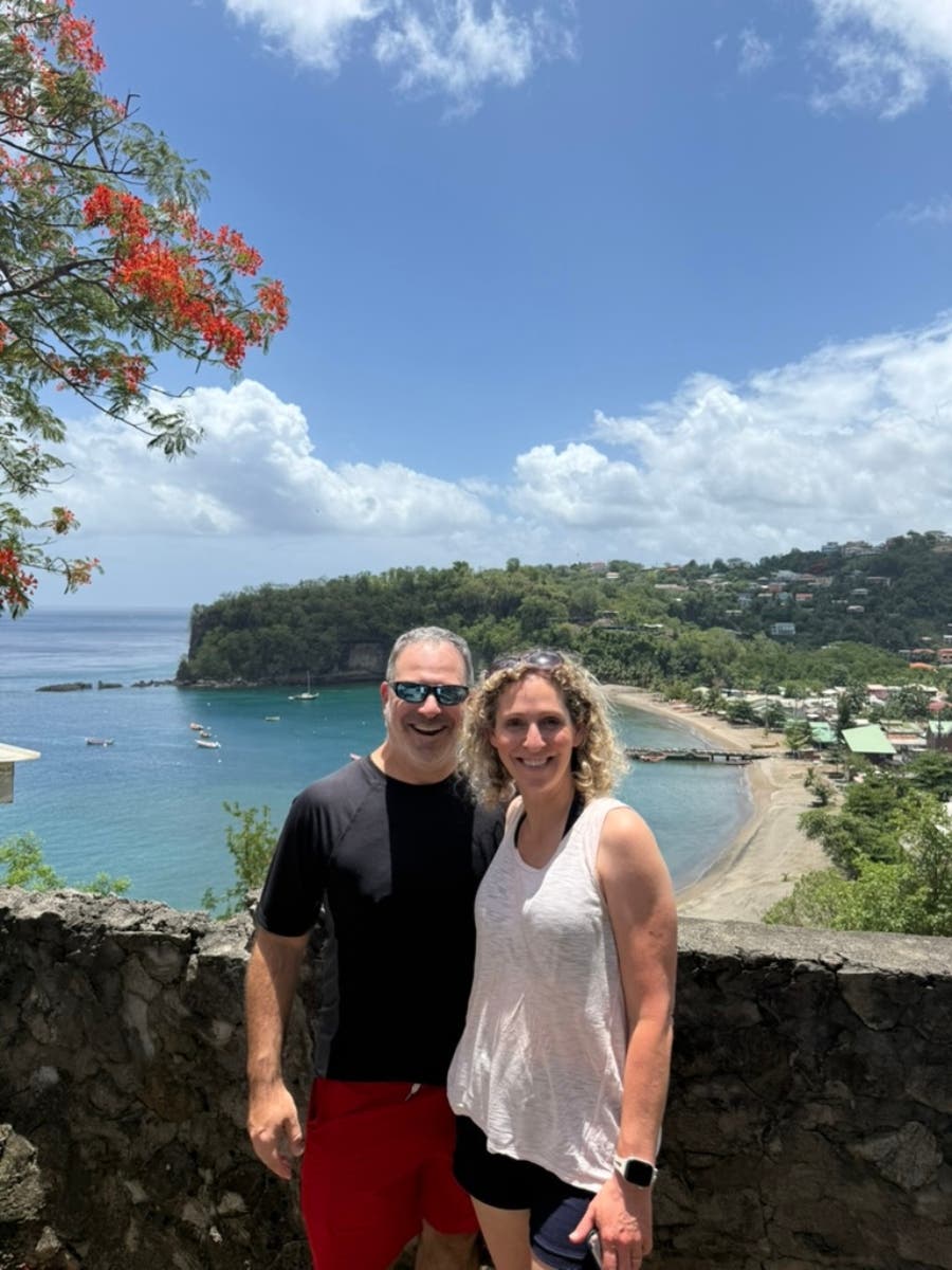 Anse La Raye Overlook in St. Lucia