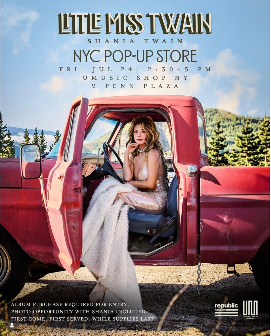 UMusic Shop NY: Shania Twain Little Miss Twain Album Release Celebration