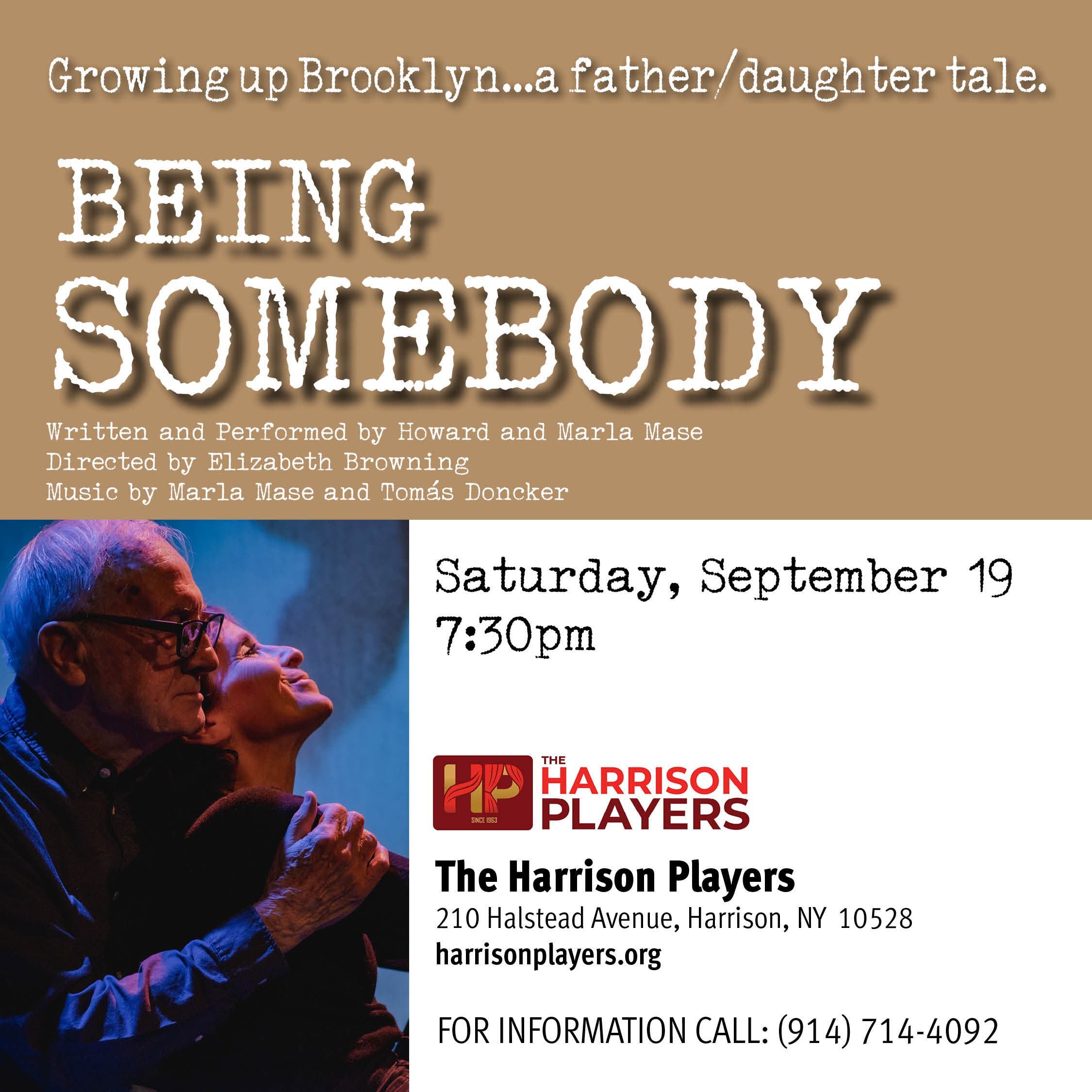 BEING SOMEBODY — A Father/Daughter Story of Growing Up Brooklyn