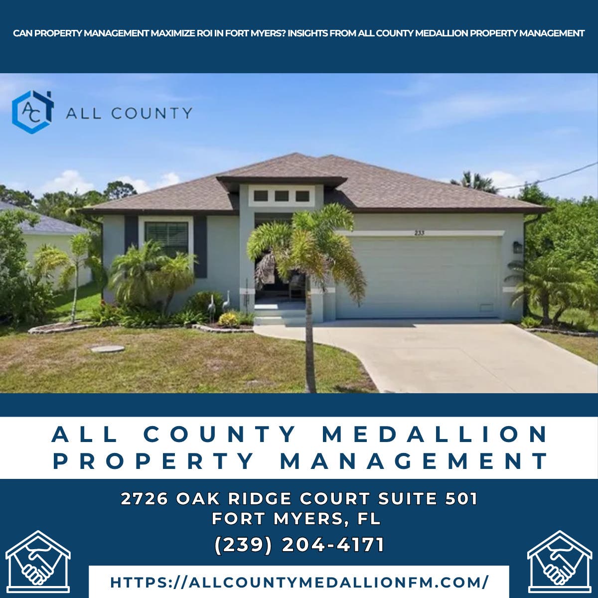 Can Property Management Maximize ROI in Fort Myers? Insights From All County Medallion Property Mana
