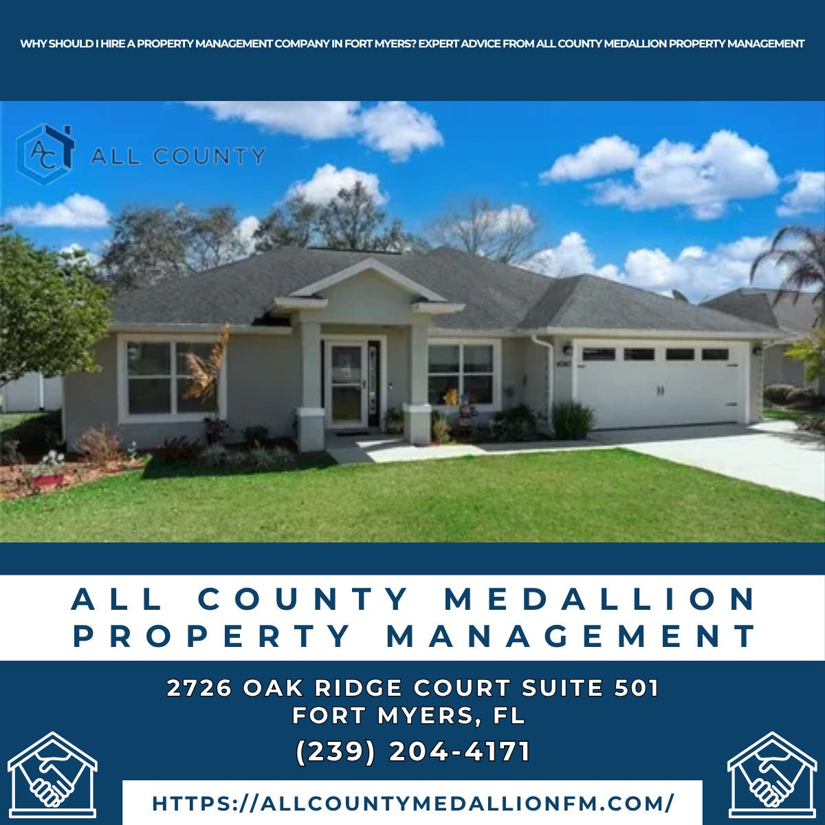 Why Should I Hire a Property Management Company in Fort Myers? Expert Advice From All County Medalli