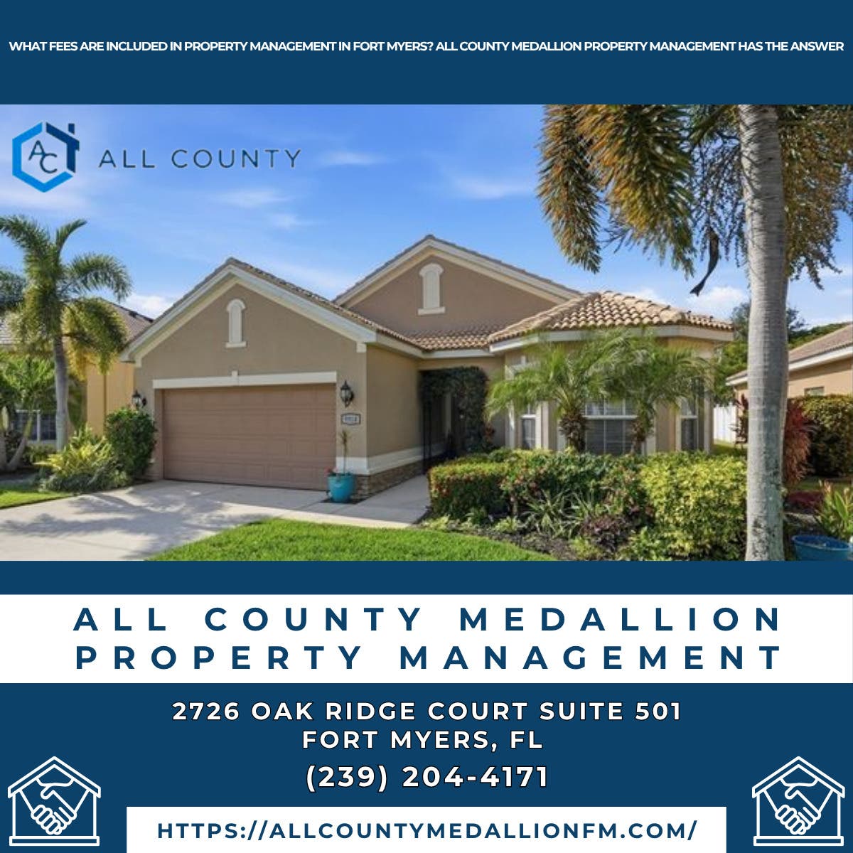 What Fees Are Included in Property Management in Fort Myers? All County Medallion Property Managemen