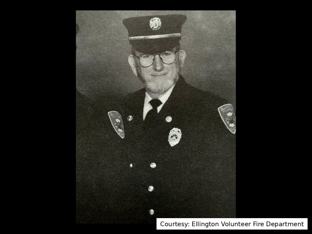 Robert “Bob” Sandberg served Ellington for more than 65 years in firefighting and ambulance roles.