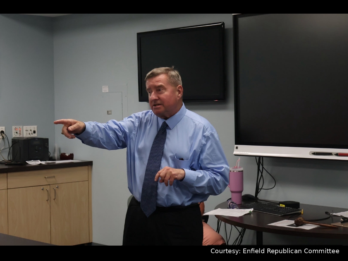 The district includes East Granby, Enfield, Suffield, Somers, Windsor Locks and parts of three other towns.