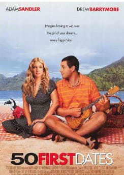 Come See 50 First Dates Shown on Saturday, July 25th, 2026, At Rooftop Cinema Club 