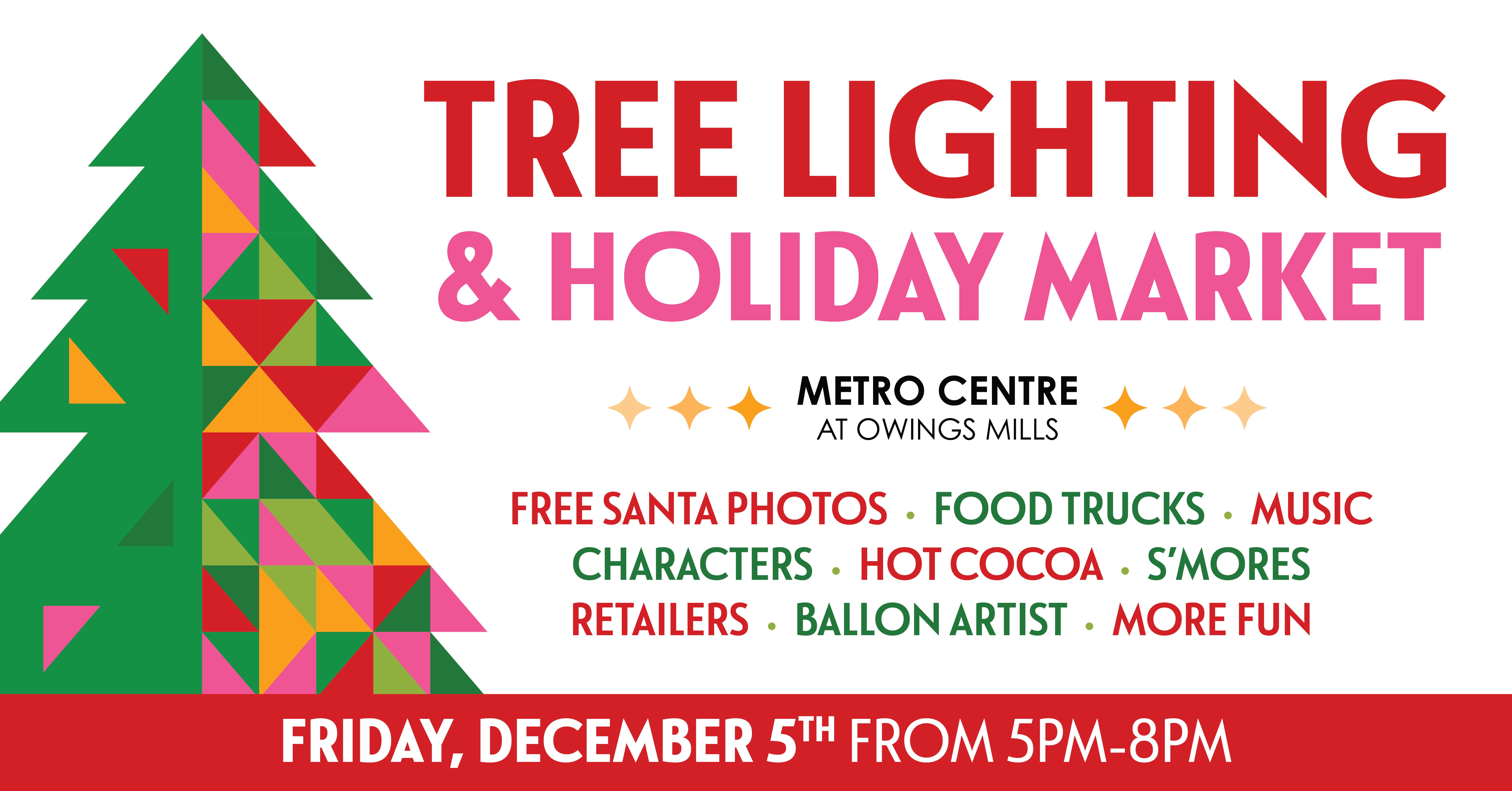 Metro Centre Owings Mills to Host 2025 Annual Tree Lighting & Holiday Market