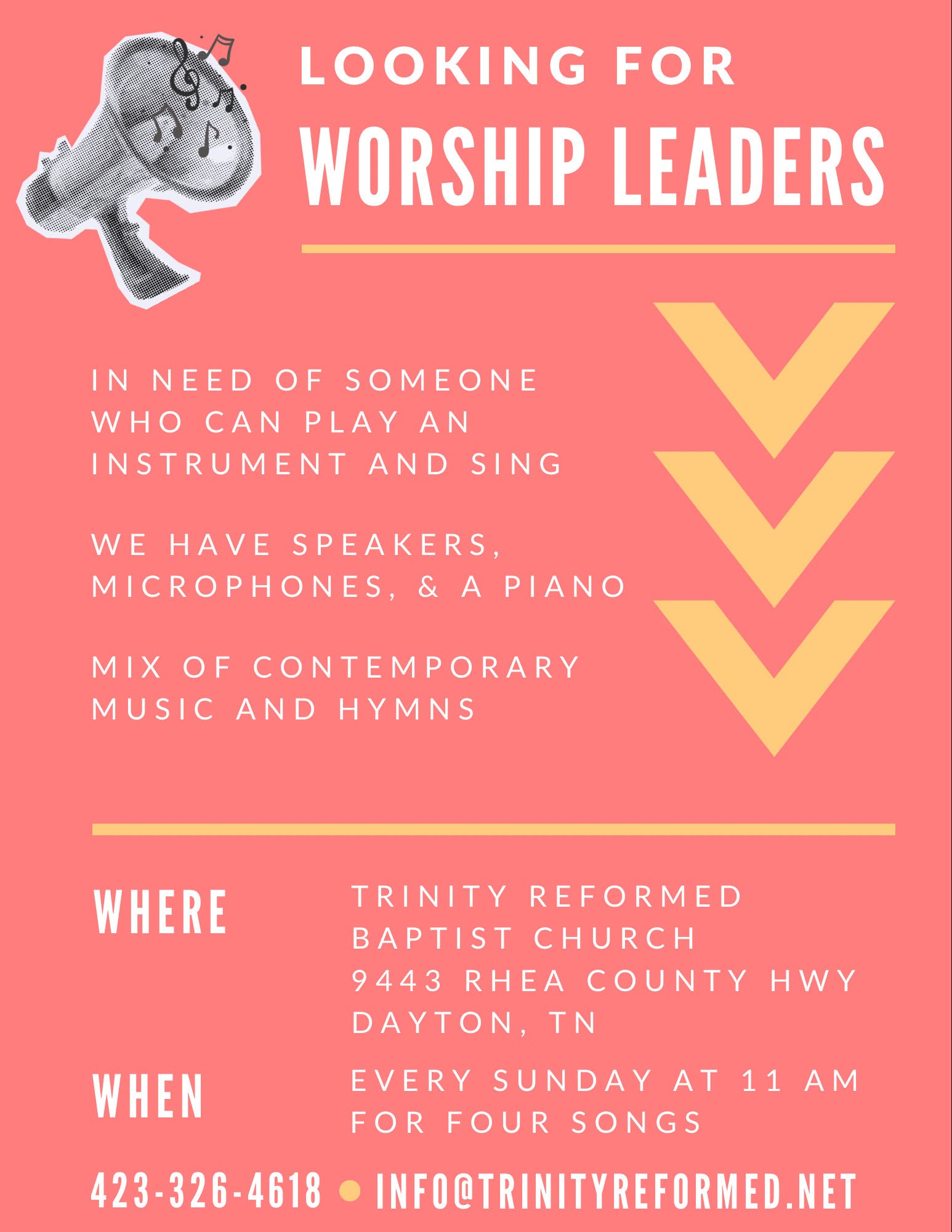 Seeking Worship Leaders