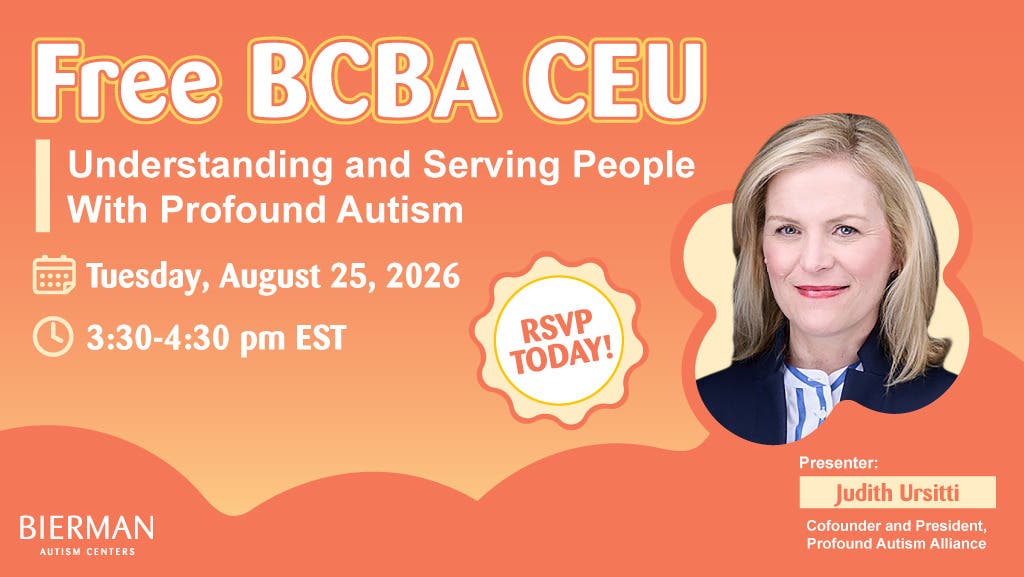 Free BCBA CEU | Understanding and Serving People With Profound Autism