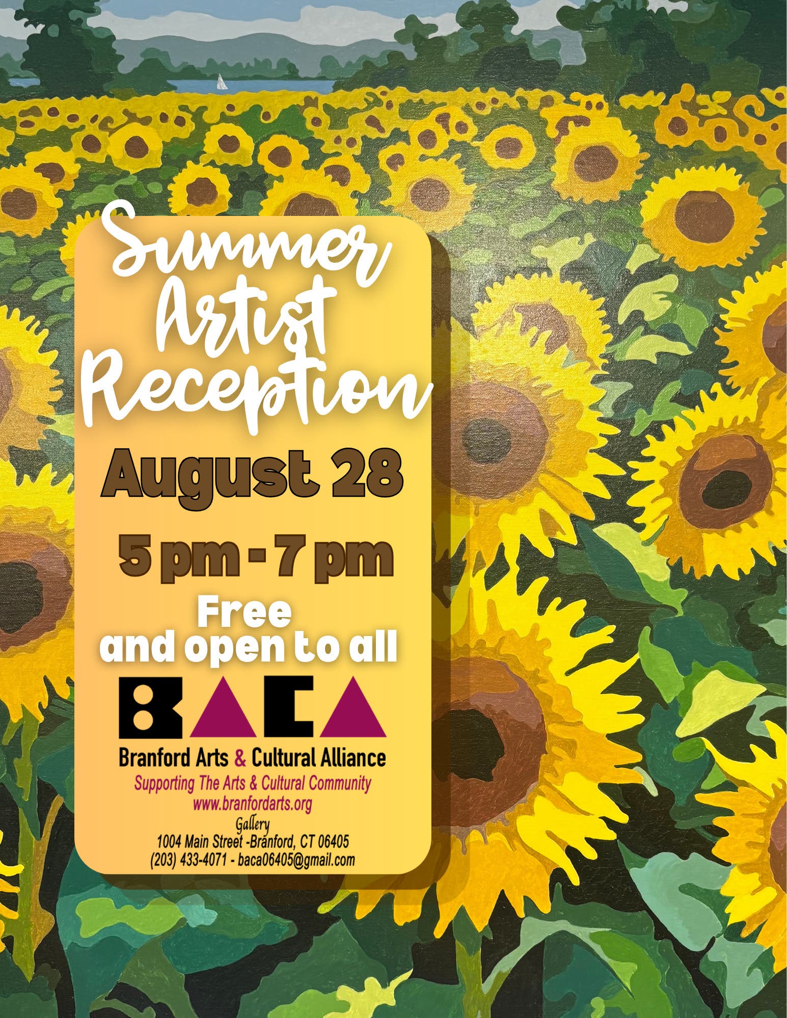 Join BACA at it's Summer Artist Reception!