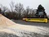 A snow vehicle sits ready before a winter snow storm in Hillsborough, NJ