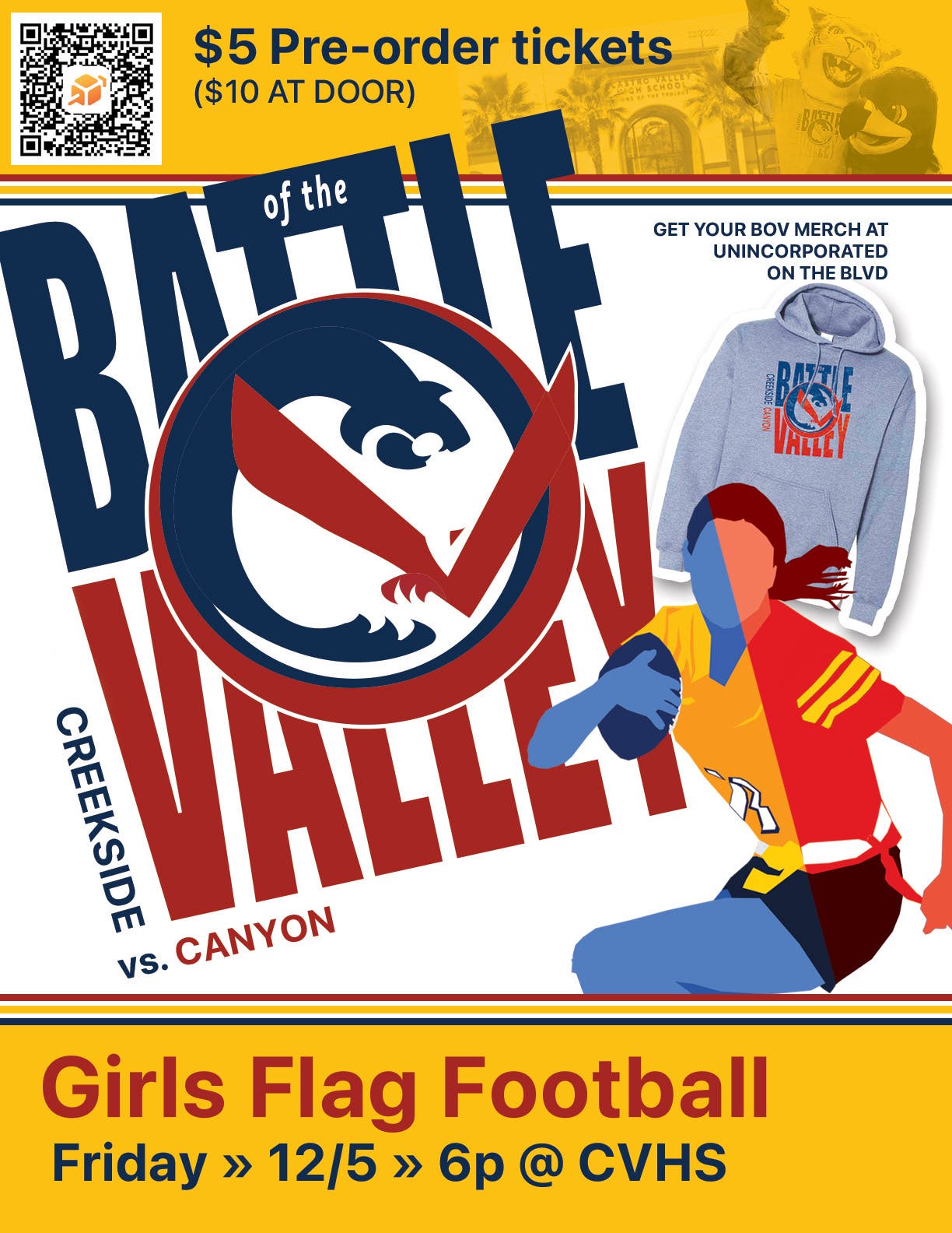 Canyon v Creekside Girl's Flag Football Battle of the Valley