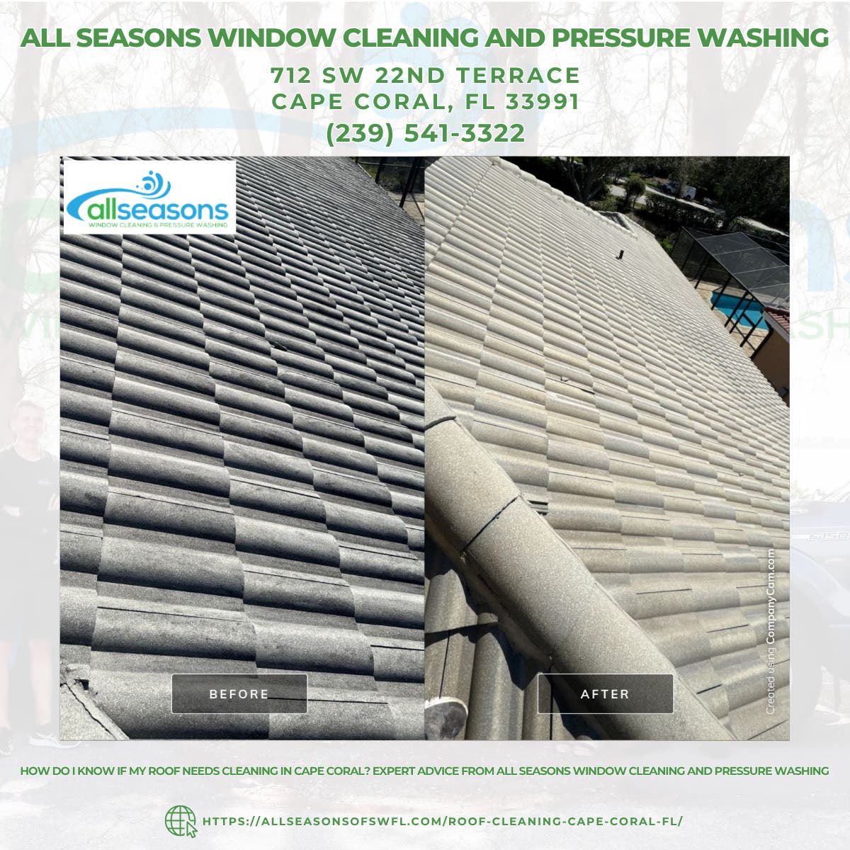 How Do I Know if My Roof Needs Cleaning in Cape Coral? Expert Advice From All Seasons Window Cleanin