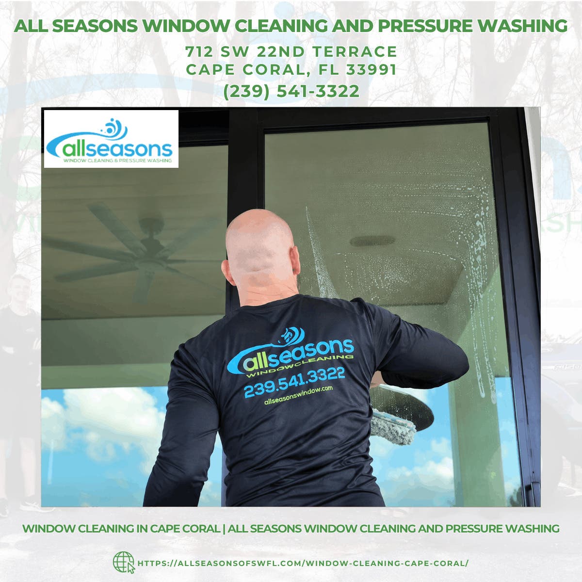 Window Cleaning in Cape Coral | All Seasons Window Cleaning and Pressure Washing