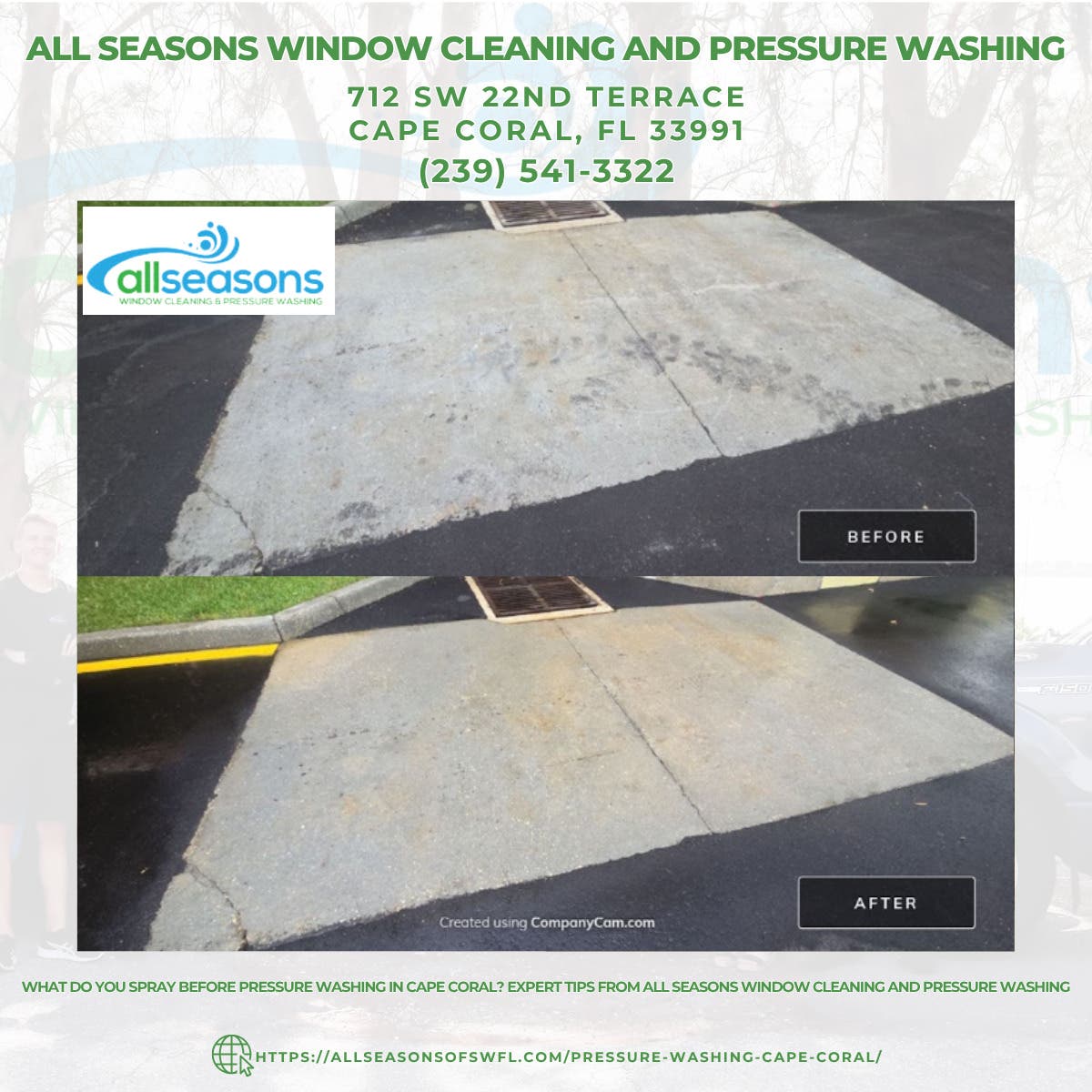 What Do You Spray Before Pressure Washing in Cape Coral? Expert Tips From All Seasons Window Cleanin