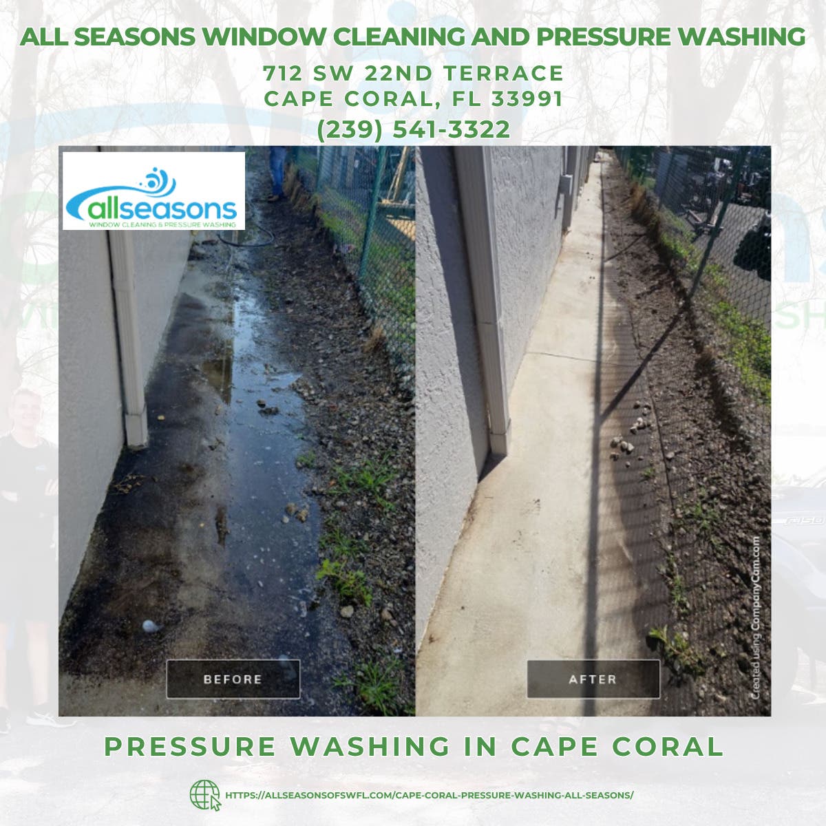 Pressure Washing in Cape Coral - All Seasons Window Cleaning and Pressure Washing