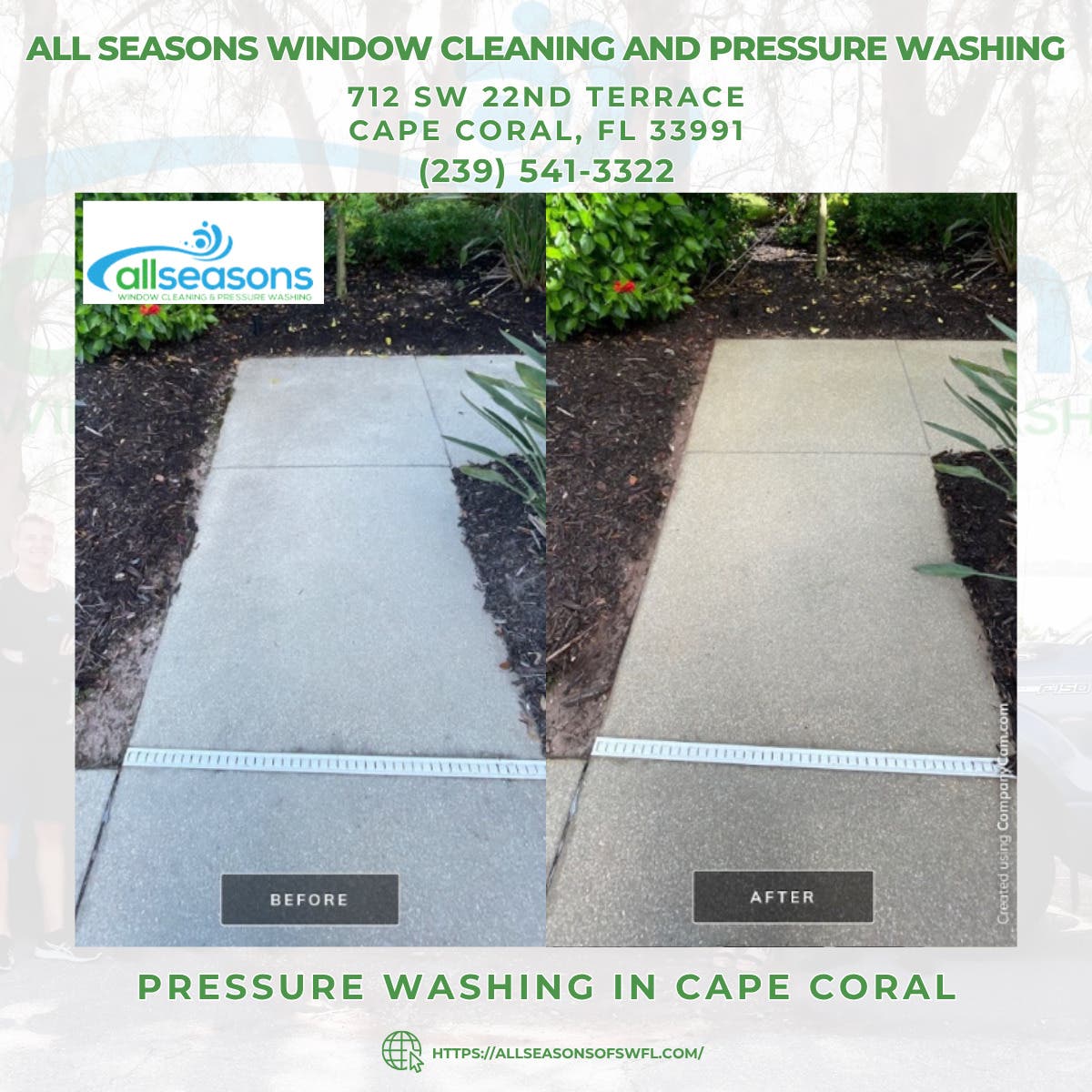 Pressure Washing in Cape Coral - All Seasons Window Cleaning and Pressure Washing