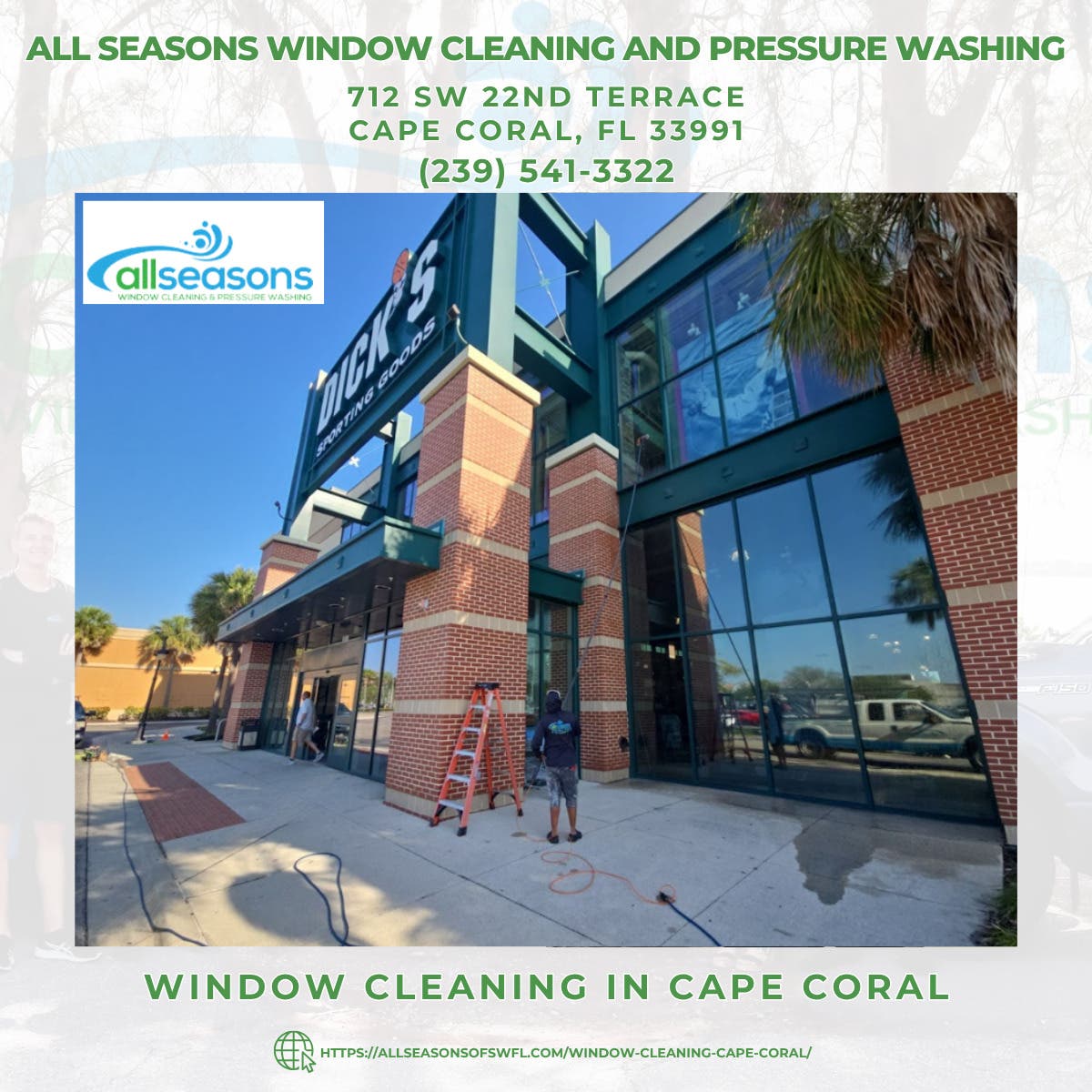 Window Cleaning in Cape Coral - All Seasons Window Cleaning and Pressure Washing