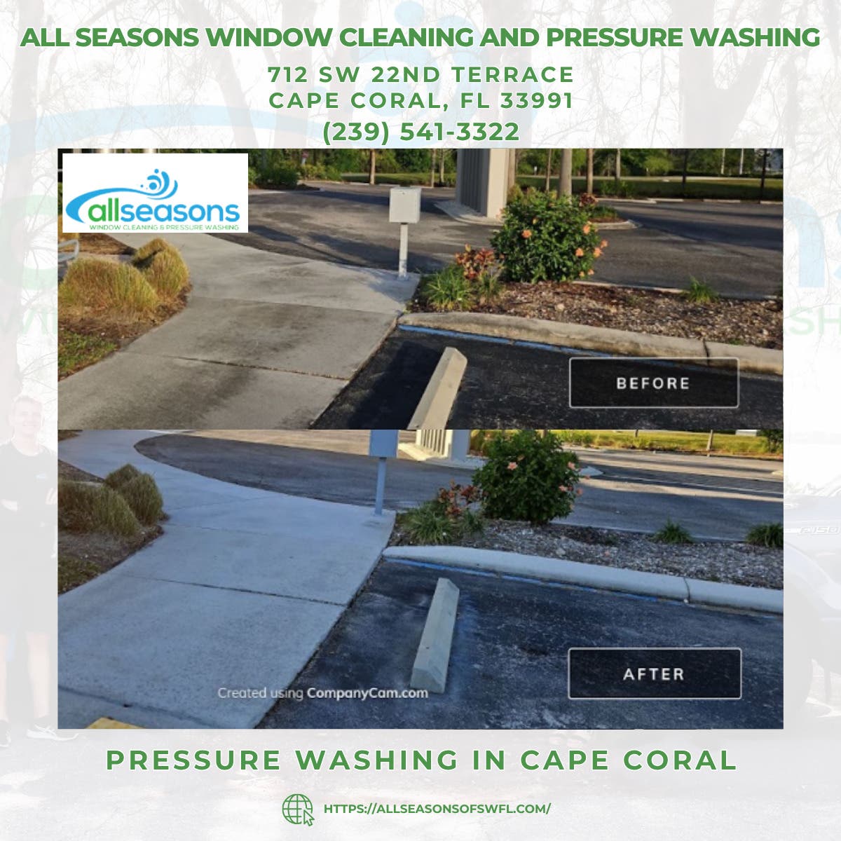Pressure Washing in Cape Coral - All Seasons Window Cleaning and Pressure Washing