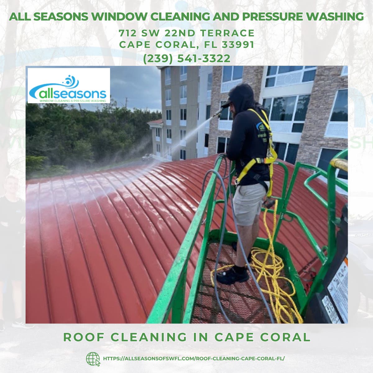 Roof Cleaning in Cape Coral - All Seasons Window Cleaning and Pressure Washing