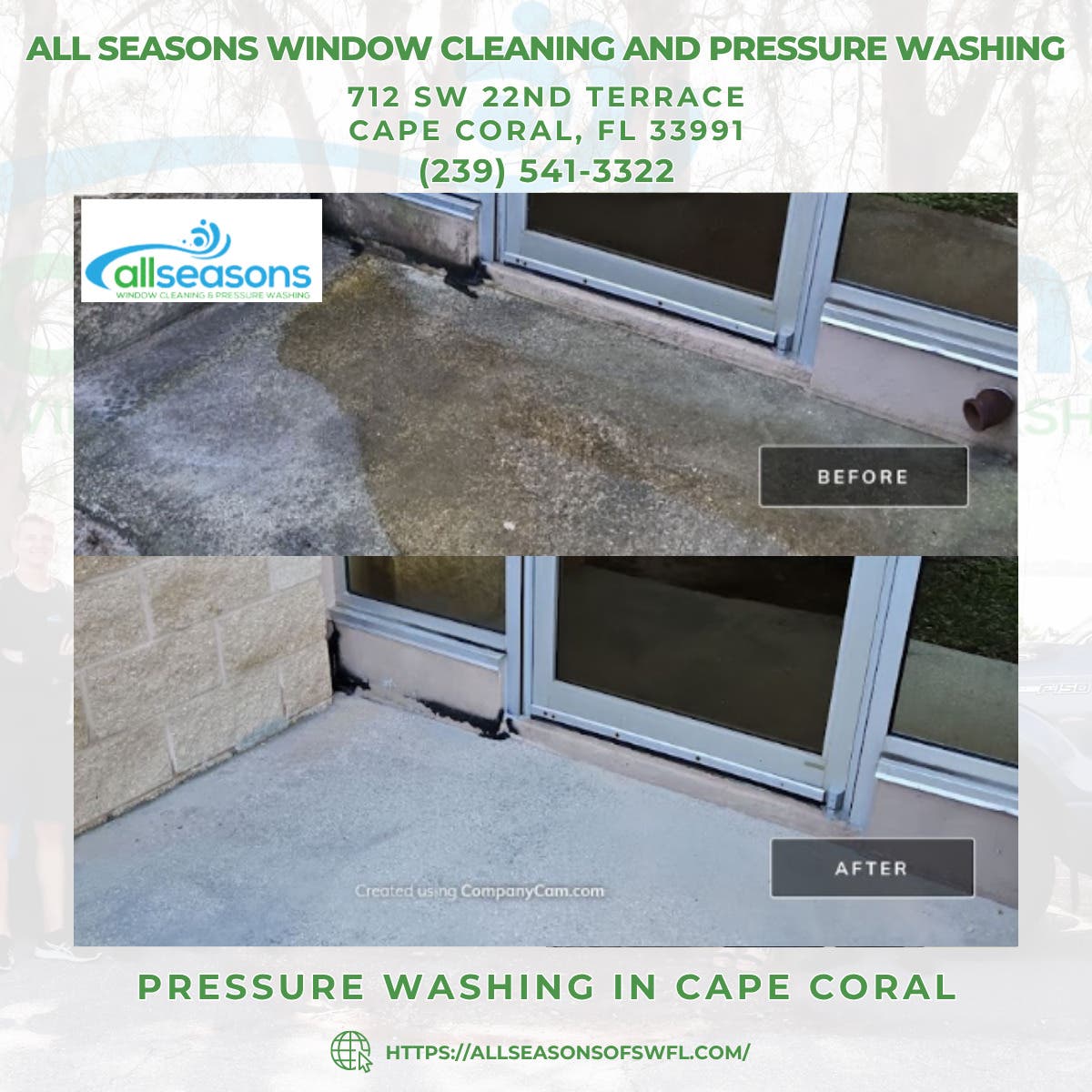 Pressure Washing in Cape Coral - All Seasons Window Cleaning and Pressure Washing