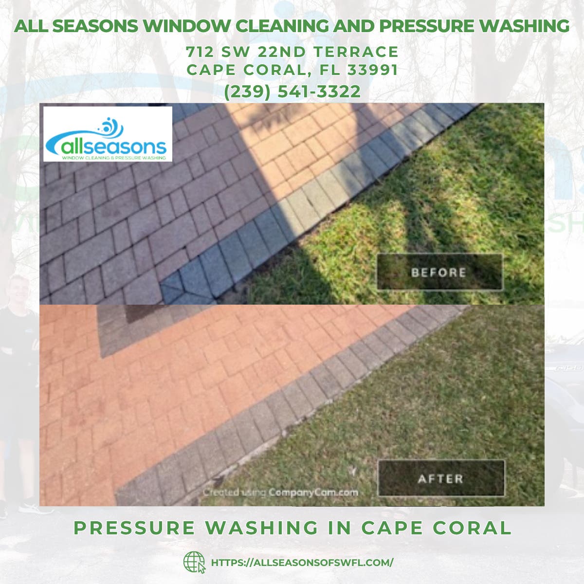 Pressure Washing in Cape Coral - All Seasons Window Cleaning and Pressure Washing