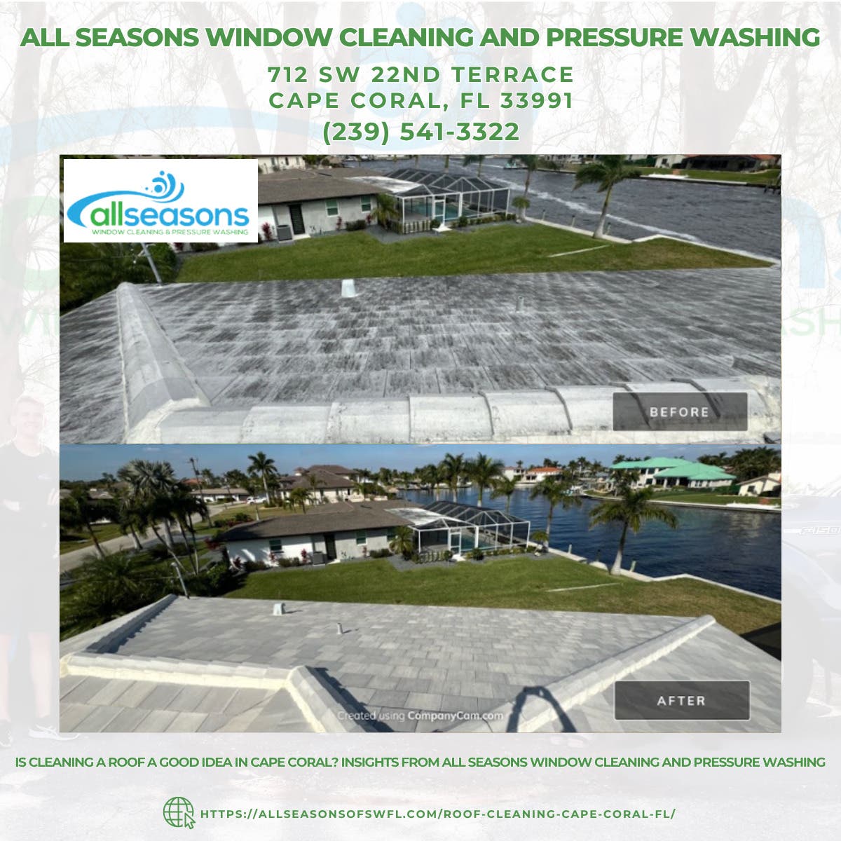 Is Cleaning a Roof a Good Idea in Cape Coral? Insights From All Seasons Window Cleaning and Pressure