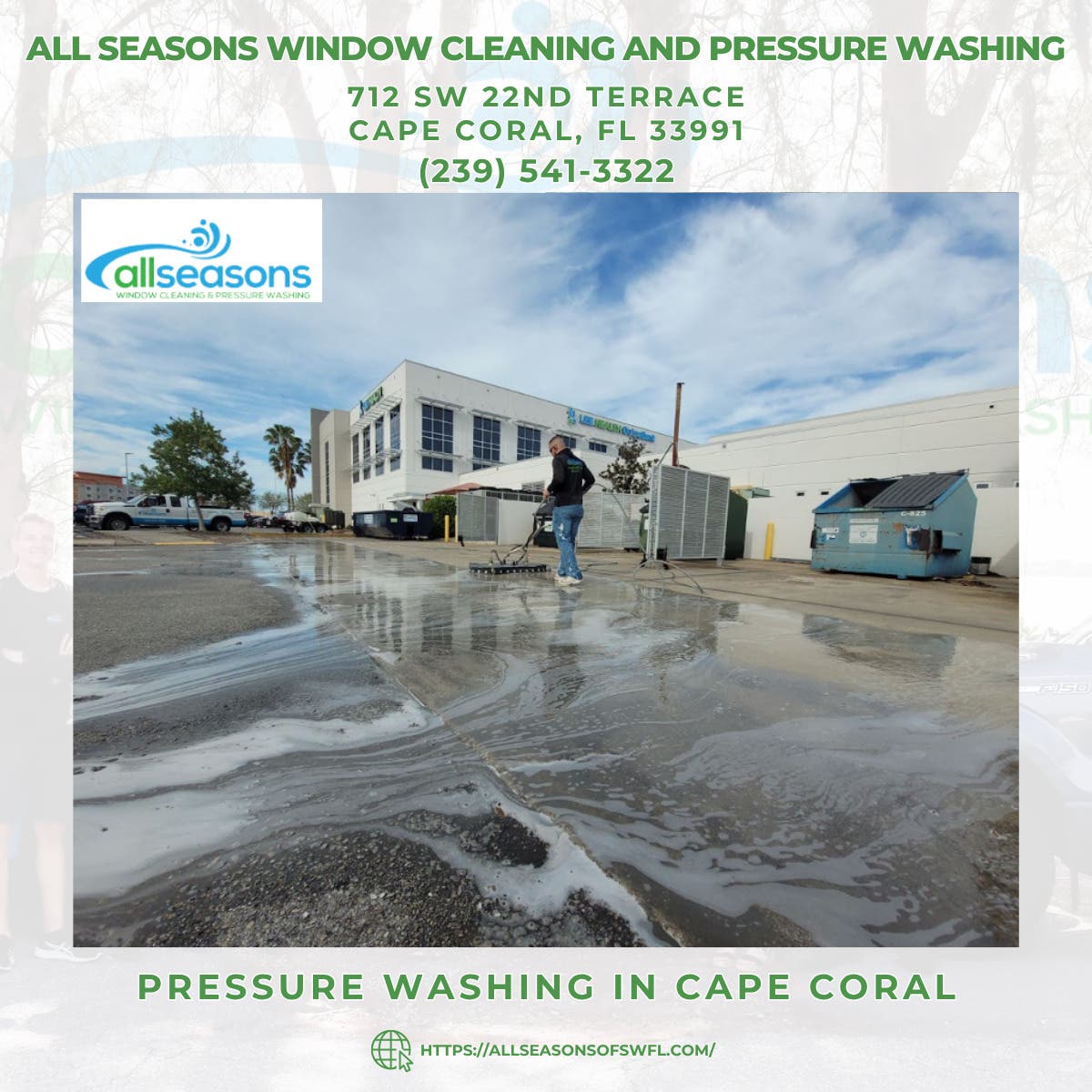 Pressure Washing in Cape Coral - All Seasons Window Cleaning and Pressure Washing