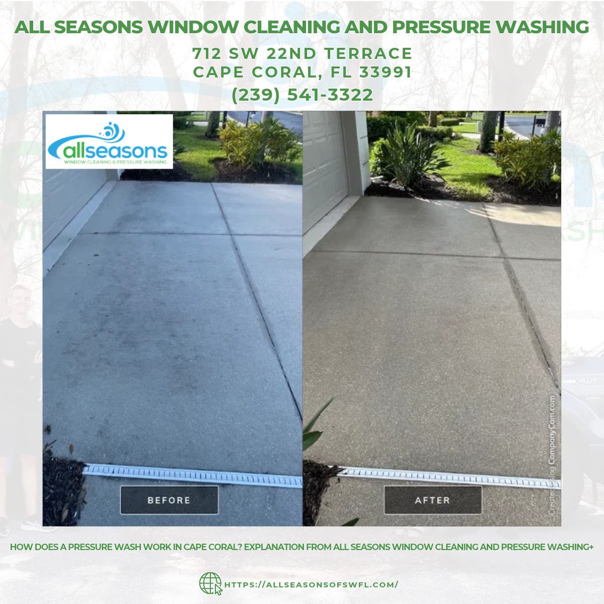 Is Pressure Washing Necessary in Cape Coral? All Seasons Window Cleaning and Pressure Washing Has th