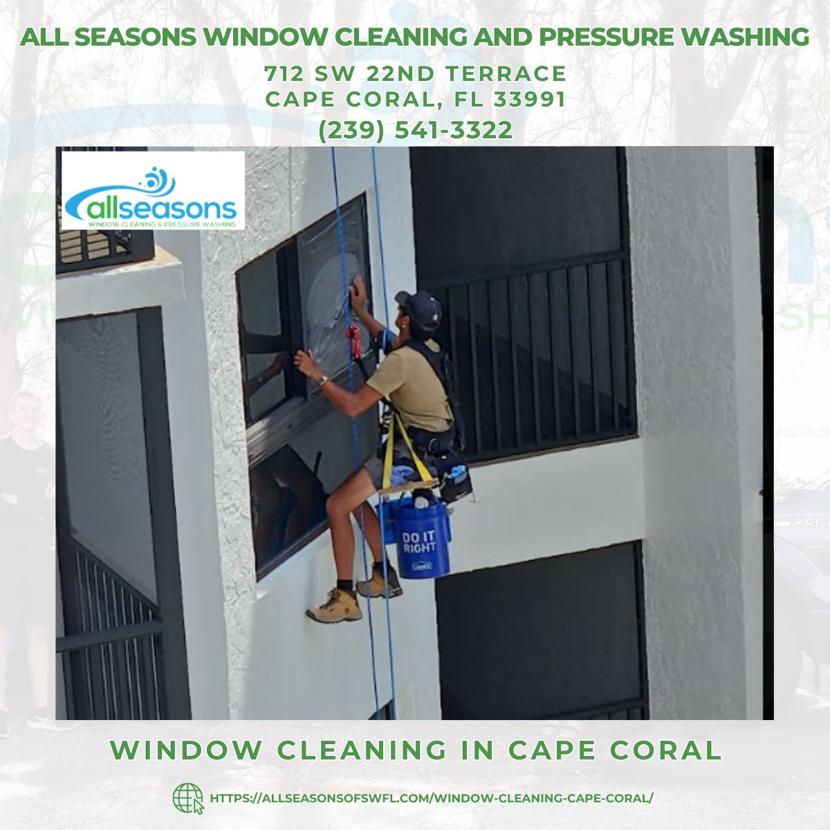 Window Cleaning in Cape Coral - All Seasons Window Cleaning and Pressure Washing